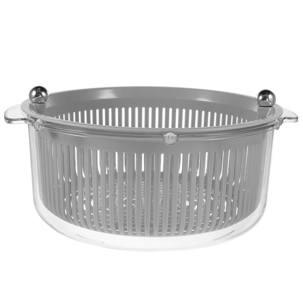 Colador reutilizable de doble capa para lavar frutas y verduras.