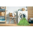 thumbnail image 2 of Ahgly Company Machine Washable Indoor Rectangle Transitional Green Area Rugs, 2' x 5', 2 of 7