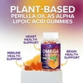 thumbnail image 6 of Omega 3 6 9 Gummies - Vegan Omega 3 Supplement Gummy - Essential Fatty Acids Oil 369 Complex Heart Support & Brain Support for Women, Men & Pregnancy, Fish Free Non-GMO, Orange Flavored - 120 Gummies, 6 of 10