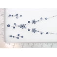 thumbnail image 5 of Faship Navy Blue Cubic Zirconia CZ Crystal Floral Necklace Earrings Set, 5 of 5