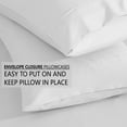 thumbnail image 2 of American Home Collection Brushed Microfiber Sheet Set, Deep Pocket Extra Soft Sheets & Pillowcases Set, 4 Pieces, Queen, White, 2 of 7