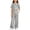 Gray, variant on Girls Ruffle 2 Piece Outfits Kids Plain Short Sleeve Top Pants Co Ord Clothing Set Teens Crew Neck T Shirt Drawstring Elastic Waist Pants Tracksuit Toddler Fashion Sweatsuits Gray 9-10 Years