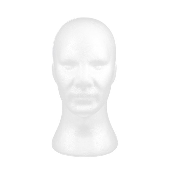 OUNONA White Foam Head Display for Hats Wigs and Accessories Lightweight Strong Design 70100