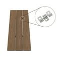 thumbnail image 6 of Mondaria Composite Decking Flooring 96"x5.4"x0.9" (9-Piece) - with Clips, Screws for Outdoor DIY Flooring (Brown), 6 of 9