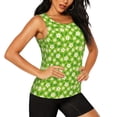 thumbnail image 2 of Bixox Women's Daisies Flowers Printed Sleeveless Fitness Workout Running Quick-Dry Tank Top, 2 of 7