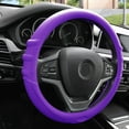 thumbnail image 2 of FH Group Universal Fit Silicone Steering Wheel Cover Grip Marks w/ Purple Dash Mat Purple for Auto FH3003PURPLE-FH3011PURPLE, 2 of 5
