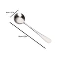 thumbnail image 4 of NOVELAR 6.29 in Stainless Steel Serving Spoon, Non-Tarnish and Durable Material, Perfect for Serving Salads, Soups, and Desserts, 4 of 7
