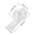 thumbnail image 2 of Air Conditioner Drain Hose Connector Elbow Fittings for Mini-Split Units and Window AC Unit 18mm, 2 of 4