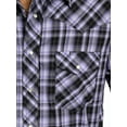 thumbnail image 3 of Wrangler Men's and Big Men's Short Sleeve Plaid Western Shirt, 3 of 3