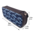 thumbnail image 3 of Picia Starry Sky Pattern Large Capacity PU Leather Pencil Case Organizer Pen Marker Holder Double Zipper Storage Bag Big Pencil Pouch for College Office, 3 of 6