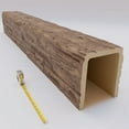 thumbnail image 6 of Ekena Millwork 7 1/2"W x 9 1/2"H x 96"L 3-Sided (U-Beam) Salvaged Timber HeritageTimber Faux Wood Ceiling Beam, Warm Caramel, 6 of 12