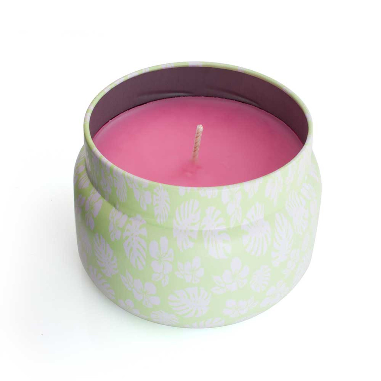 Plumeria Blossom Candle Tin With Coconut Wax