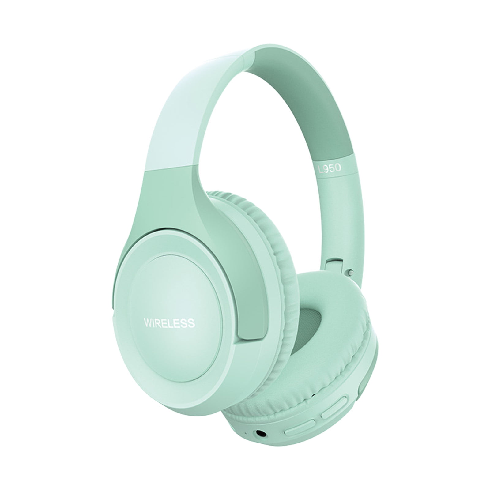 Bluetooth Headphones Over Ear, 6S Wireless Headphones Wired with 6 EQ Modes, 40 Hours Playtime Foldable HiFi Stereo Headset with Microphone, FM/TF for Cellphone/PC/Work,Green