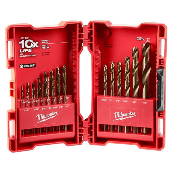 Milwaukee 48-89-2338 23 Pc RED HELIX Cobalt Drill Bit Set
