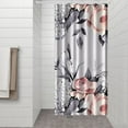 thumbnail image 3 of Spring Floral Bloom Shower Curtain – Watercolor Artistic Botanical Aesthetic, 36x72 Inches, 3 of 5