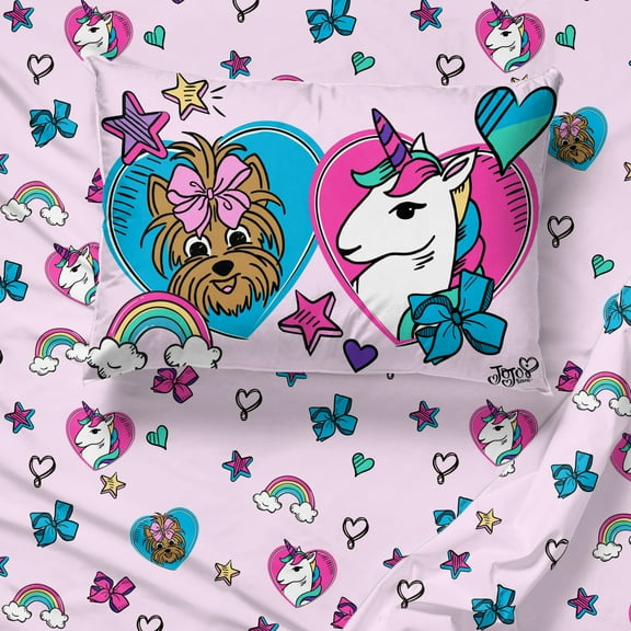 Jojo Siwa Unicorn Shine Twin Sheet Set