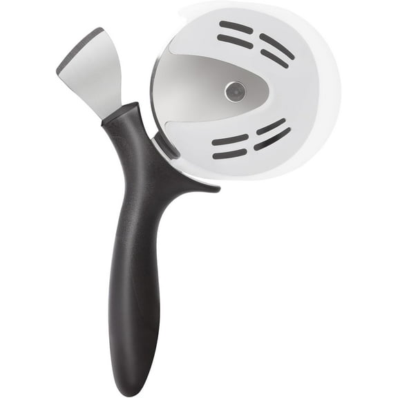 Professional Pizza Cutter & Crust Cutter 2 in 1, Steel 4" Pizza Wheel Cutter and Pizza Crust Knife, Stainless Steel Blade with Protective Cover