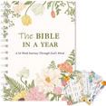 thumbnail image 2 of The Bible in a Year A5 Devotional Notebook, 52-Week Bible Study Guide Reading Plan, Spiral Bible in a Year Journal, 2 of 6
