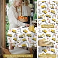 thumbnail image 5 of Excavator and Road White Pattern Round Tablecloth 70"x70", Wrinkle Resistant Wipeable Table Cover for Kitchen Dining Room Picnic Patio and Party, 5 of 6