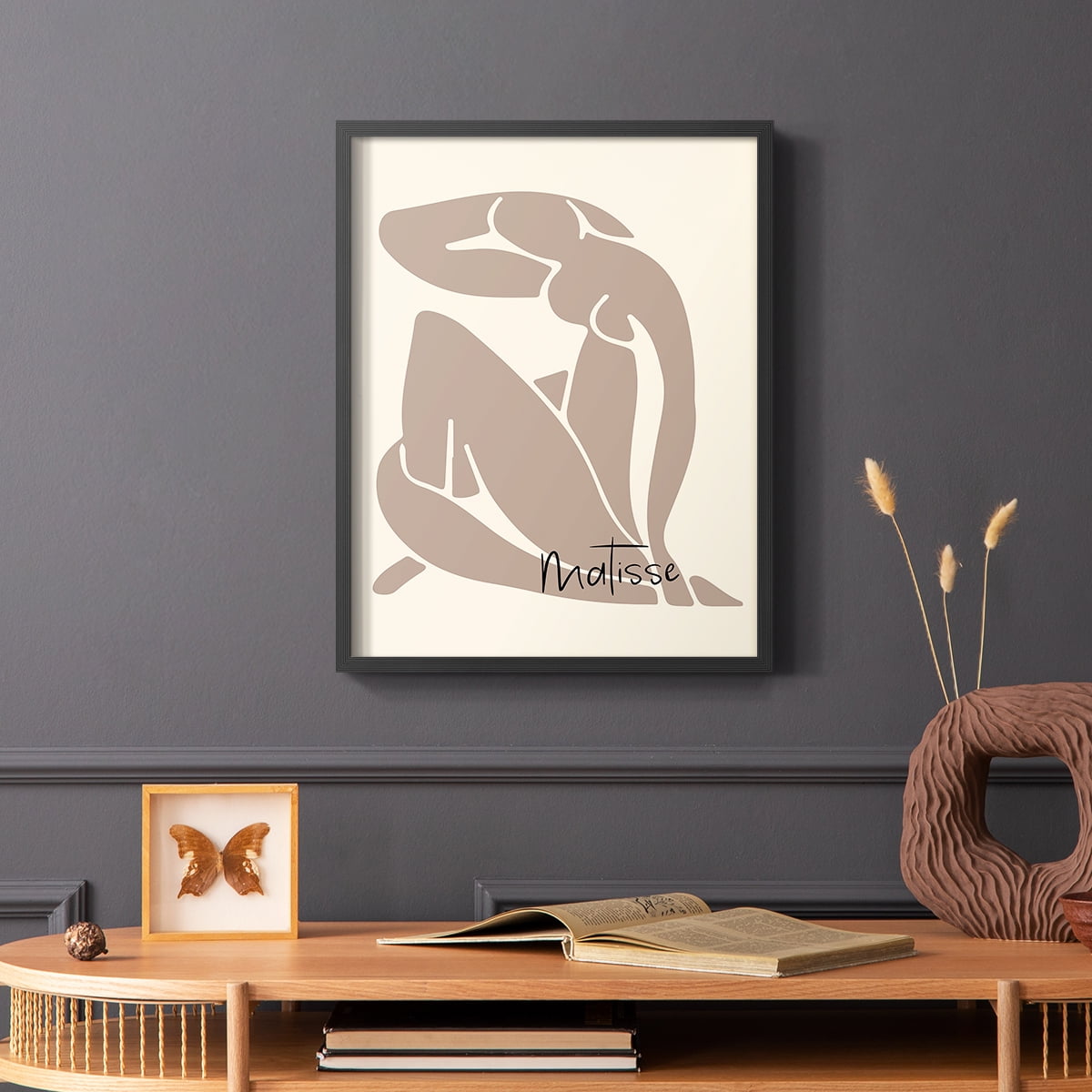 Matisse CCCVIII in Black Solid Wood 11 x 14 Framed Print