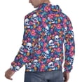 thumbnail image 6 of Goofa Skull Daisy for Men's Hooded Sweatshirt - Lightweight Pullover Hoodie with Kangaroo Pocket, Perfect for Everyday Wear-Medium, 6 of 7