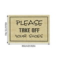 Floor Mat Entry Door Mat English Letters Personalized Brown Background