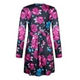 thumbnail image 3 of Matchstick Robe Midi à Manches Longues à Imprimé Floral pour Femme, 3 of 5