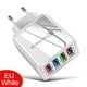 thumbnail image 3 of Cargador de teléfono móvil de 4 USB, cargador de viaje para tableta de 3 A, cabezal de carga, cargador estándar americano, estándar europeo, 3 of 6