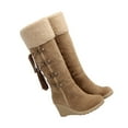 thumbnail image 5 of SOPOTUTU Women's Brown Snow Boots, High Winter Boots, Warm and Stylish, 1 Pair, 5 of 7