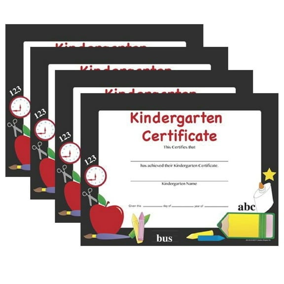 SHAPES ETC. Recognition Certificate - Kindergarten Certificate
