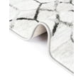 thumbnail image 6 of Unique Loom Matrix Trellis Collection Area Rug - Tile (7' Round White/Gray), 6 of 12