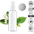 thumbnail image 4 of Paquete de 5 botellas de spray de plástico transparente vacías de 100 ml para perfumes, aceites esenciales y cosméticos, 4 of 5
