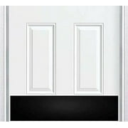 Deck the Door Decor | Door Kick Plate - Satin Black Anodized Aluminum - Industrial Self-Adhesive Mount (8x32")