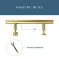 thumbnail image 2 of National Hardware 275504 12 in. Madison Bar Pull, Brushed Gold, 2 of 6
