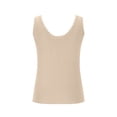 thumbnail image 4 of cocolona Womens Summer V Neck Tank Tops 2025 Fashion Casual Sleeveless Ribbed Knit Shirts Lightweight Comfy Sweater Tops, 4 of 7