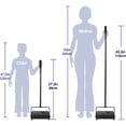 thumbnail image 2 of Eyliden Carpet Floor Sweeper Hand Push Automatic Compact Broom 4 Corner Edge Brushes Black, 2 of 7