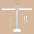 thumbnail image 3 of Gnwei Double Head Desk Lamp with Large Lighting Range, Mini Lamp for Small Spaces, Rechargeable Foldable and Portable Desk Lamp with USB-C Cable for Travelling, 3 of 4