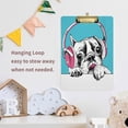 thumbnail image 6 of FMSHPON French Bulldog Pink phones Blue Clipboard Hardboard Wood Nursing Clip Board and Pull for Standard A4 Letter 13x9 inches, 6 of 7