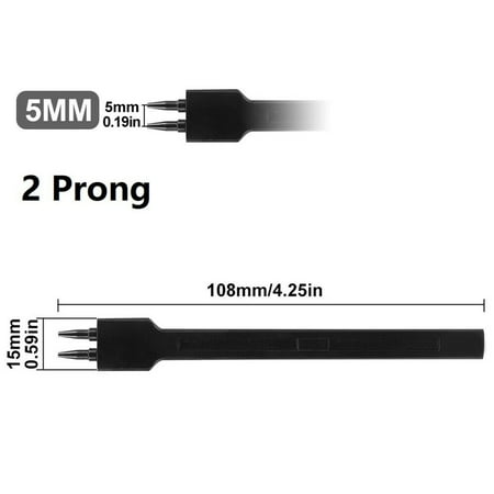 

Leke 1PC 4/5/6mm Leather Black Round Hole Row Punch Tool DIY Round Stitching Punch