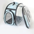 thumbnail image 1 of Cat Sac à Dos de Transporteur Portable Grande Capacité Pliable à Main Capsule Spatiale Sacs Transparents pour l'Extérieur Bleu, 1 of 5
