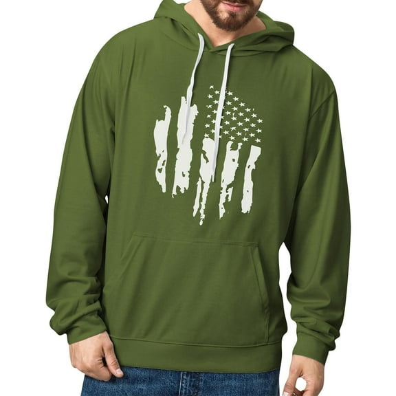 KAUOD Men's Plus Size Sweatshirt Fashion Comfort Winter Hoodies Graphic Pullover Sweaters Drawstring Streetwear Hoodie Hoodies Men