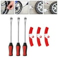 thumbnail image 1 of DYNWAVECA 3Pcs Tire Spoon Lever Tire Lever Tire Repair Tool Portable Professional Motorcycle Tire Changing Tools Bike Tire Tool Red, 1 of 10