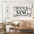 thumbnail image 5 of Elephant Stock Dance And Sing Motivational Quote Wall Art - Horizontal Canvas Wall Art - Living Room Wall Decor - Inspirational And Typography Canvas - Black And White Decor - 30" x 20", 5 of 8