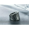 thumbnail image 3 of K-KED Mens Biker Casino Lucky Poker Ring Delicate Jewelry Men Stainless Steel Size 7-15-9-Silver, 3 of 6