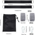 thumbnail image 2 of Kit de correas para colgar columpios de árbol de 1,5 m con mosquetones de seguridad y cierre de seguridad, accesorios para hamacas de camping., 2 of 7