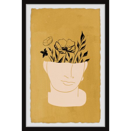 Framed Floral Wall Art Print - 24x16 - Modern Home Decor - Abstract Painting - Contemporary Wall Decor