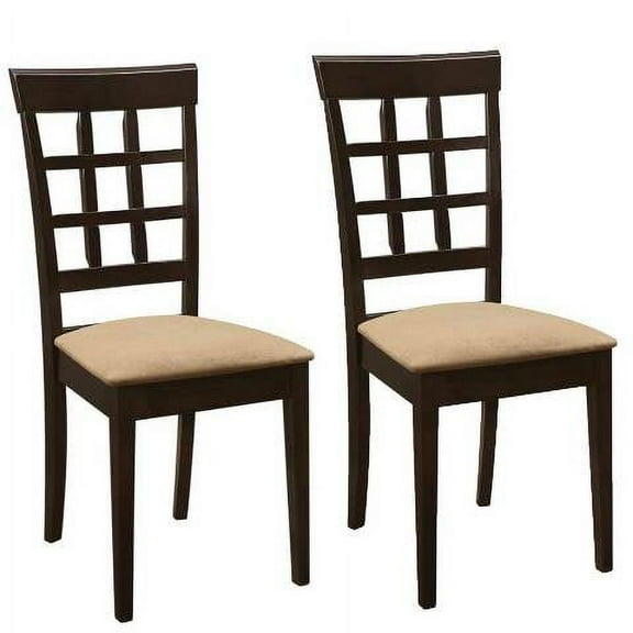 Coaster Boat Cabin Dining Chairs 100772 | Cappuccino Tan (Pair)
