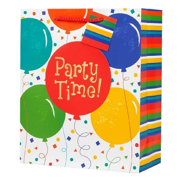 Bolsa de Regalo Paper Craft Grande Party Time Globos