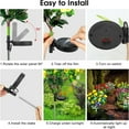 thumbnail image 5 of ZCSKFIN Solar Garden Lights with Azalea Flower Design, 56 Colorful LED Solar-Powered Pathway Lights for Yard, Lawn, Patio, and Garden Decor, Energy-Efficient and Weatherproof​​, 5 of 9