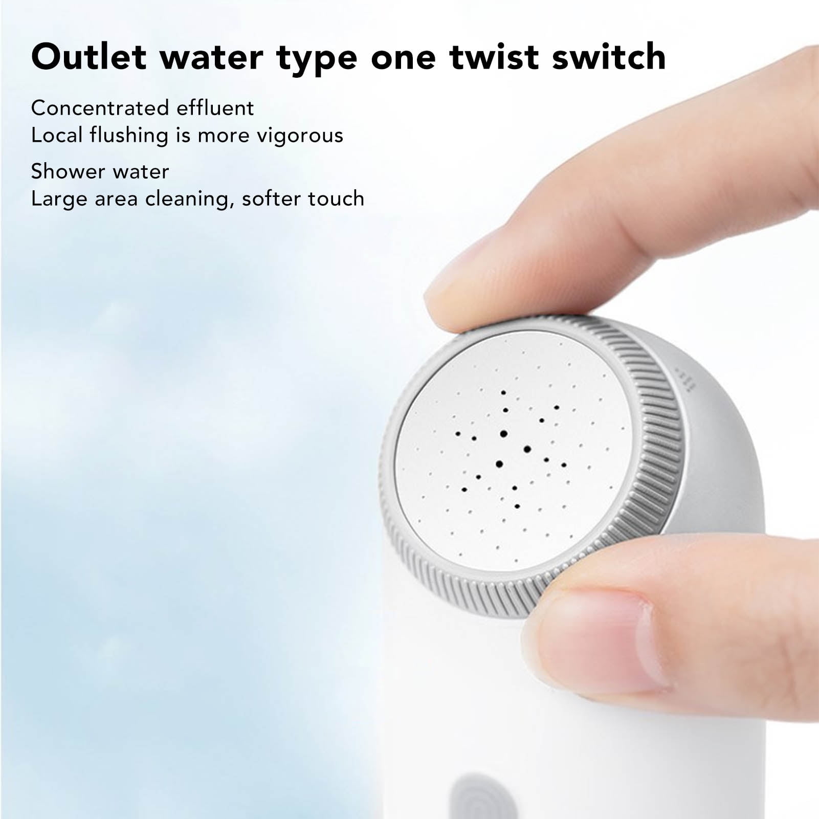 Rupoun Portable Bidet Sprayer ABS USB Rechargeable Electric Handheld Travel Bidet with Bottle for Feminine Hygiene Cleaning Postpartum Care (4.2 in / 10.7 cm)